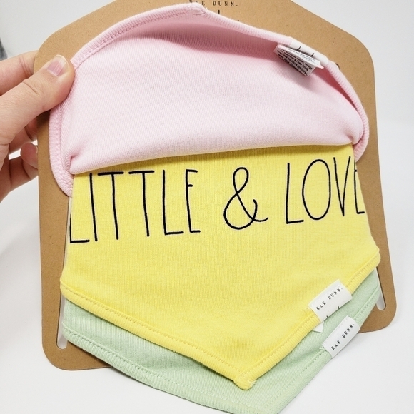 RAE DUNN Snuggle Bunny bib set Easter spring - Picture 3 of 5